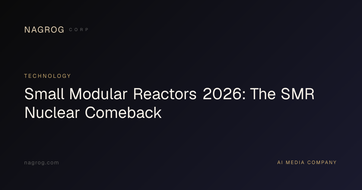 Small Modular Reactors 2026: The SMR Nuclear Comeback | Nagrog Corp